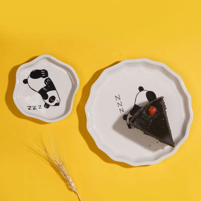 Lazy Panda Handcrafted Small Ceramic Plates