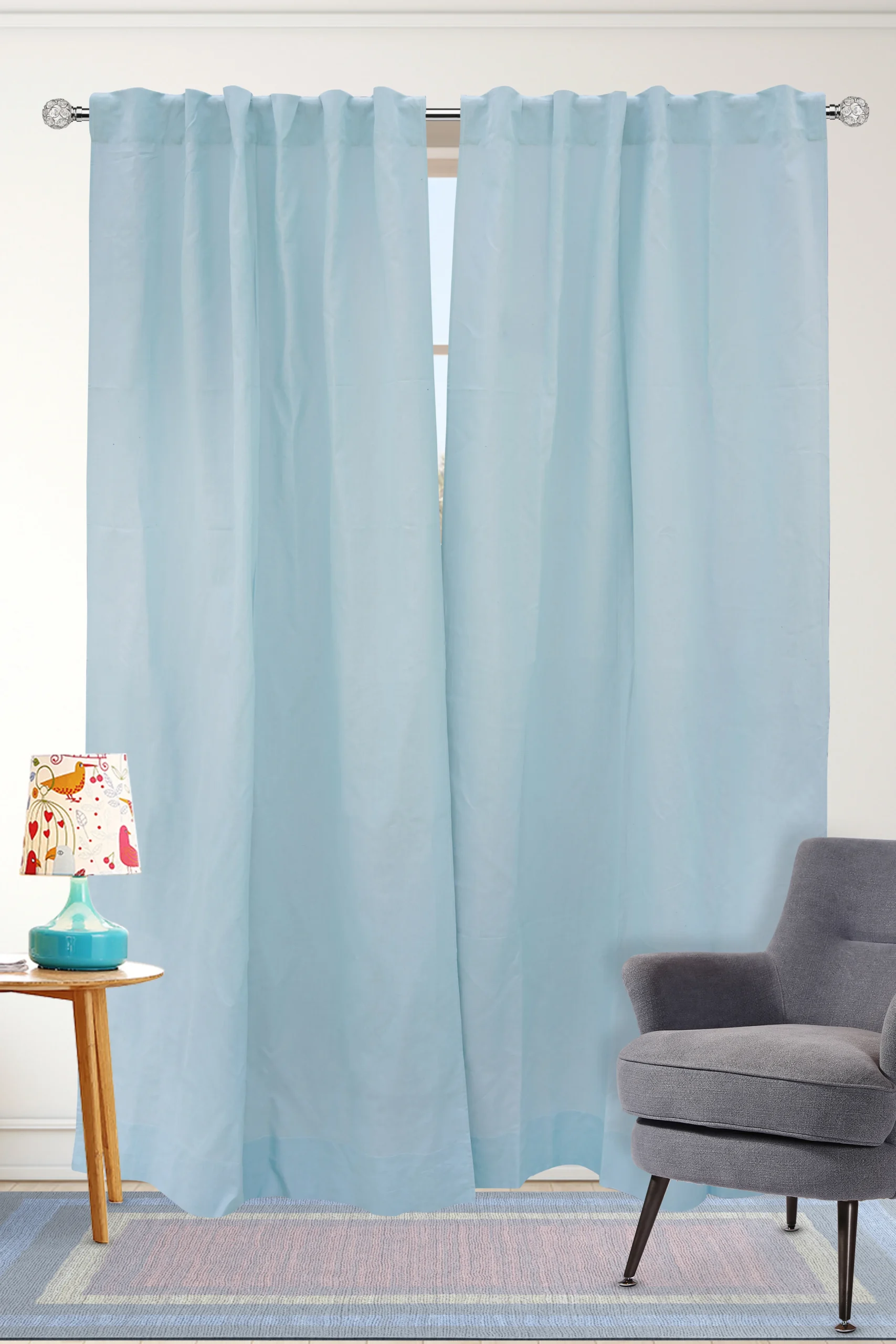 Light Blue Curtain